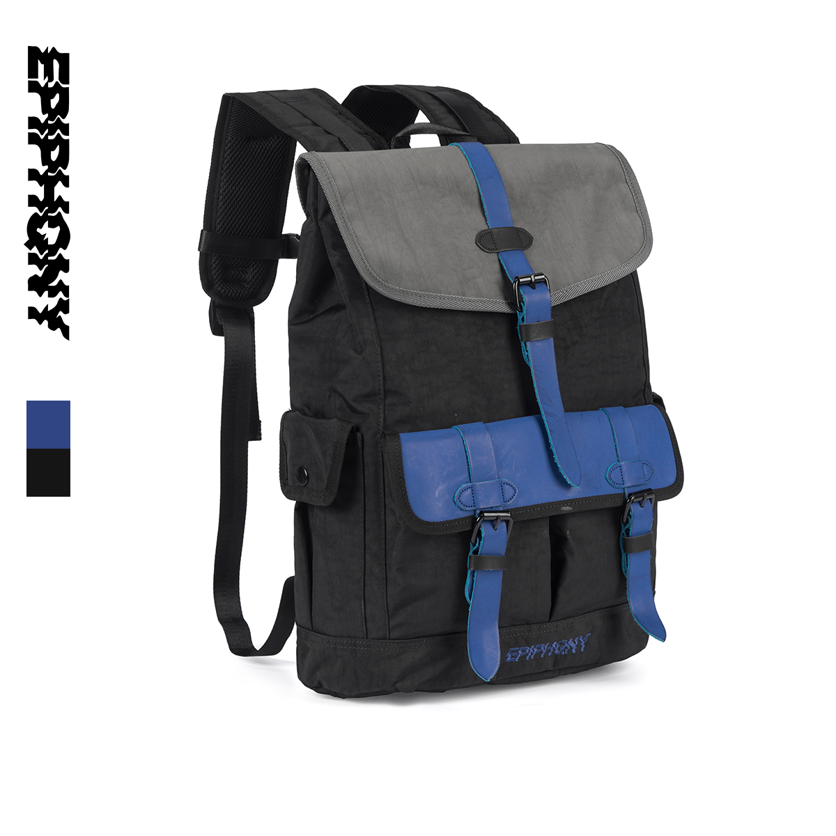 Epiphqny Reborn xanh khâu vai Large Backpack Xu hướng thời trang túi Travel Bag Anti-Splash Bag nước