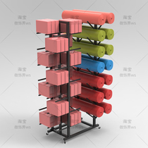 Practice bricks dance yoga bricks auxiliary foam bricks storage yoga mat storage rack home gym multi-layer storage rack