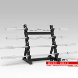 Десять цветов цветовых штанги мебели с изогнутыми стержнями, небольшая поддержка хранения, демонстрация коммерческих фиксированных гантелей для хранения прямого фитнес -оборудования