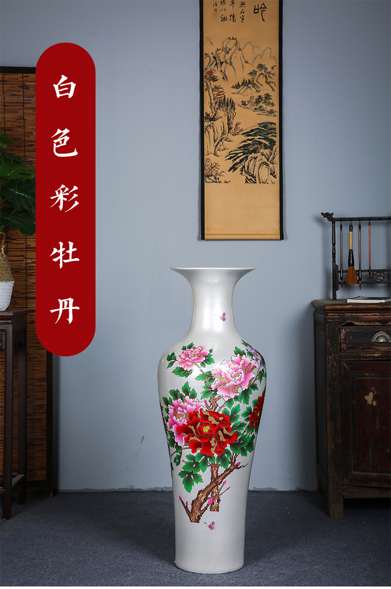 Jingdezhen ceramics glaze landing large crystal vase sitting room the opened flower arranging I household adornment furnishing articles