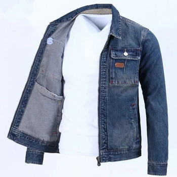 Spring and autumn new men's denim jacket work wear construction worker