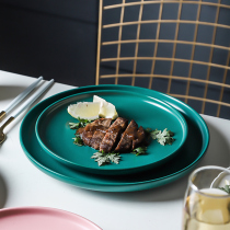 Plate creative dish steak dinner plate good-looking Net red plate set combination household ceramic tableware Nordic style