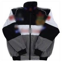 Fully embroidered racing cotton jacket with personalized casual style quilted jacket A028