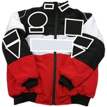 Racing suit trendy style cool style European and American style fully embroidered casual long-sleeved cotton suit A157