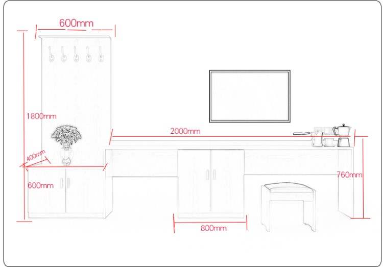 Nội thất khách sạn phòng khách sạn căn hộ khách sạn TV tủ máy tính bàn hành lý giá viết bàn tủ khóa treo bảng - Nội thất khách sạn