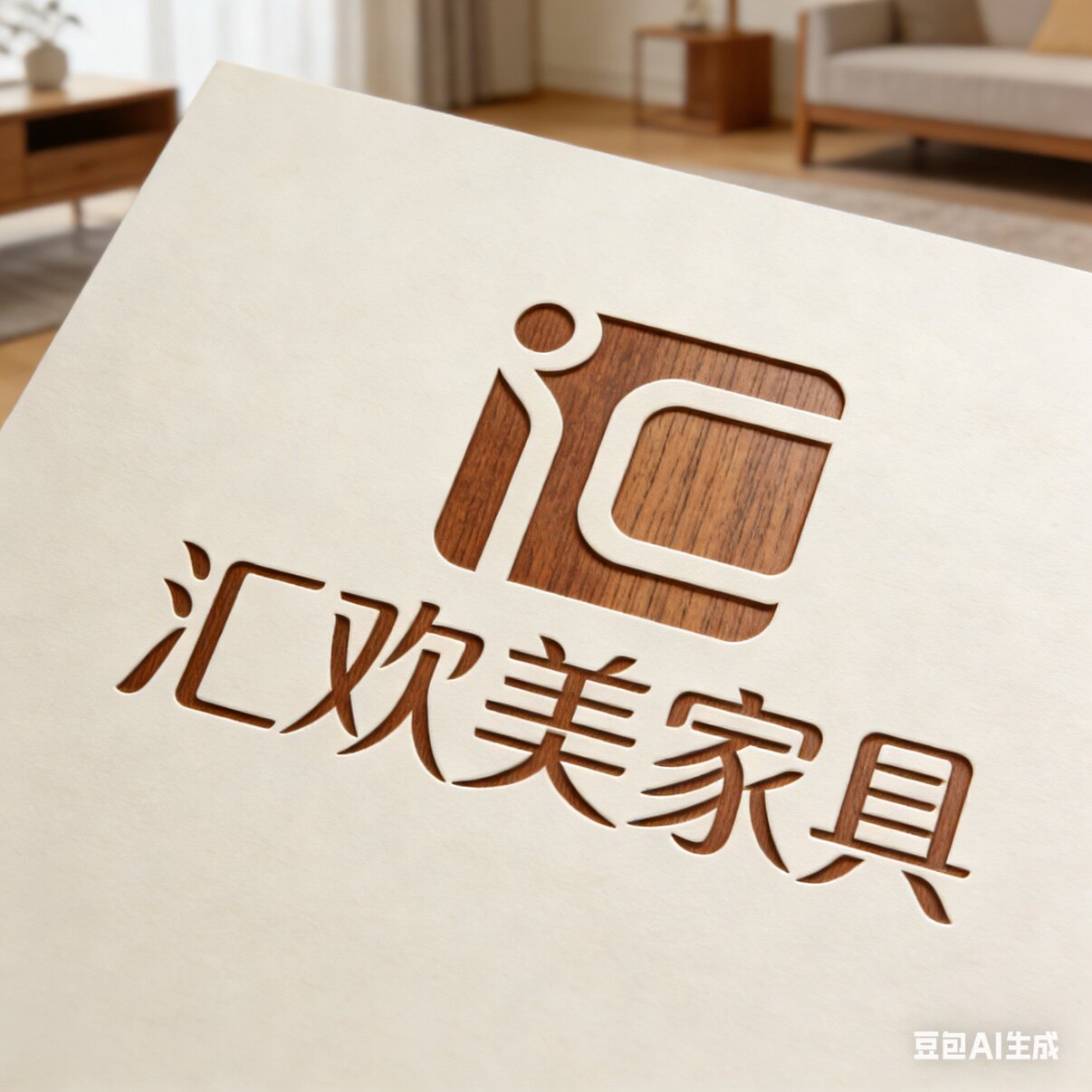 汇欢美办公家具五金配件的LOGO