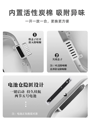 Японское импортное умное индукционное мусорное ведро для домашнего использования