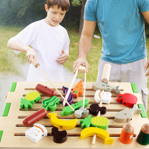 Childrens Play House toy Grill table kitchen cooking girl gift 1-2-3 birthday gift