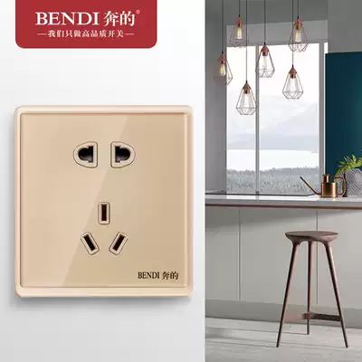 86 switch socket K1 acrylic transparent five-hole household power supply two-open double-cut one-open single control 16 air conditioning blank