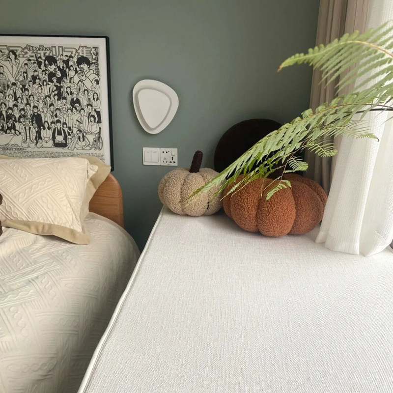 Minimalist modern cotton hemp floating window cushion window sill cushion floating window blanket four-season universal bedroom balcony cushion anti-slip custom