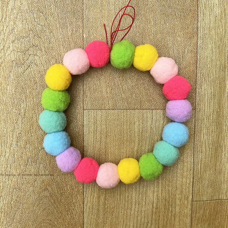 Питомник радуга конфета Шиба Ину Cog Kiki Cat Dog сетка Красный нидер Circle Circle Circle Birch Ball Ball ожерелье