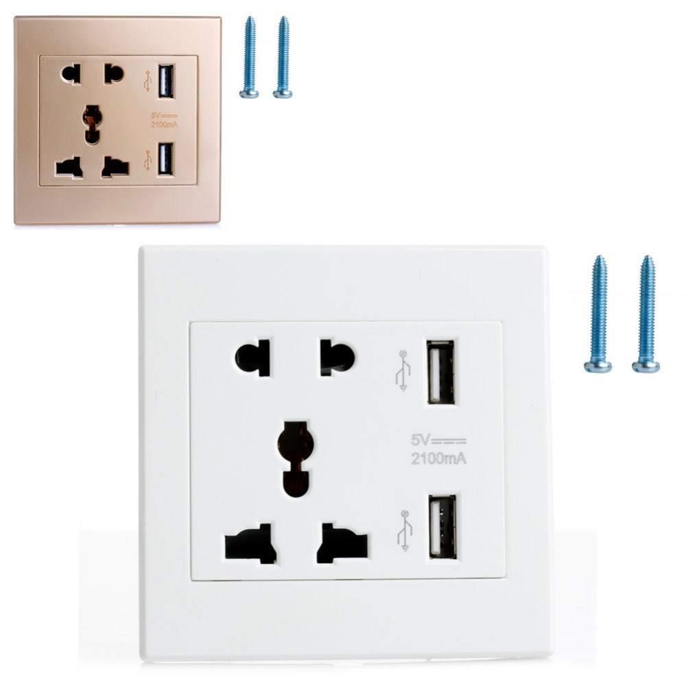 5-hole usb port outlet panel plate wall charger dock socket