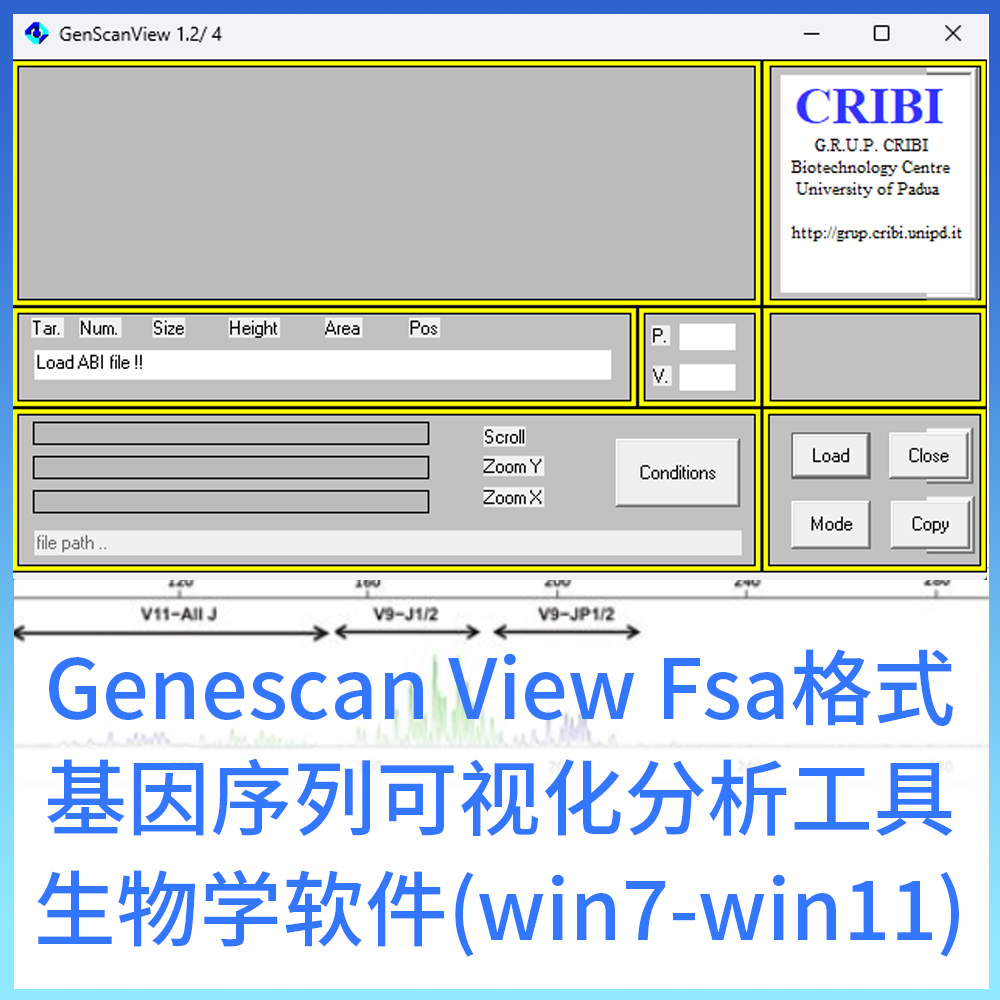 Genescan View abi Fsa格式 基因序列可视化分析工具 生物学软件