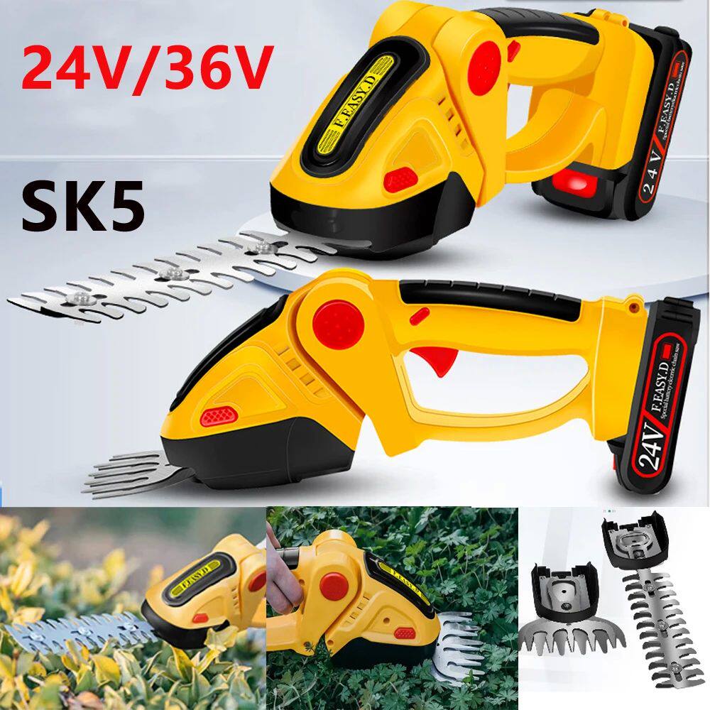 2in1 Electric Hedge Trimmer 24V 36V Cordless Lawn Pruning Mo