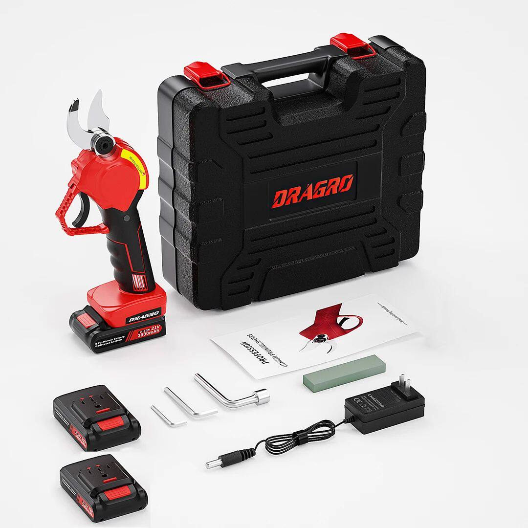 Dragro Cordless Electric Pruning Shears 30mm Cut Diameter Pr