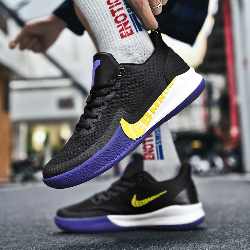 Basketball Shoes Men Sneaker Cosby Summer New Black Manba Spirit Platinum Breathable Teen Student Limited Edition