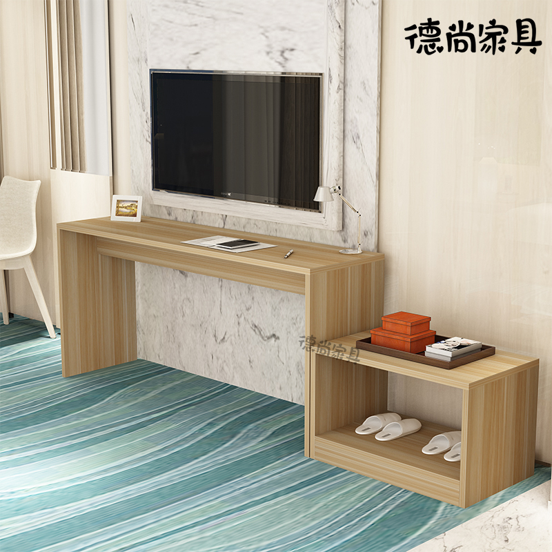 TV cabinet modern minimalist hotel hotel practical apartment hotel simple TV table rental room thickened plate customization