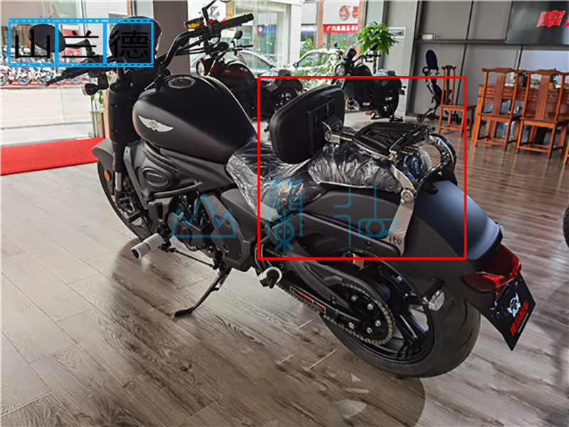 Moo 500MS modified folding backrest Moo 500MG multi-function telescopic dual-purpose motorcycle backrest