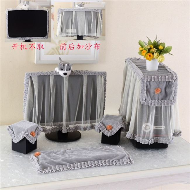 Ren nhà bìa đơn giản thiết lập bàn phím nhà vải vải hiển thị máy tính để bàn bảo vệ che bụi che - Bảo vệ bụi