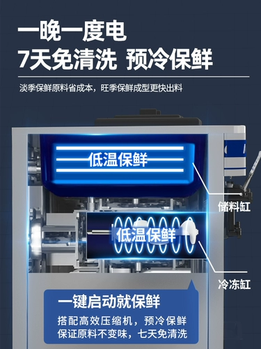 Автоматический десертный чай с молоком для мороженого для коммерческого использования, машина, полностью автоматический
