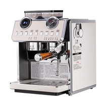 Hengzhi coffee machine small commercial semi-automatic grinding integrated Italian espresso extraction milk tea shop American home