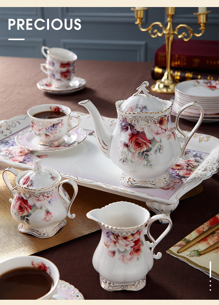European cup suit house has contracted with water cooling kettle cup high - temperature ceramic cups sitting room tray