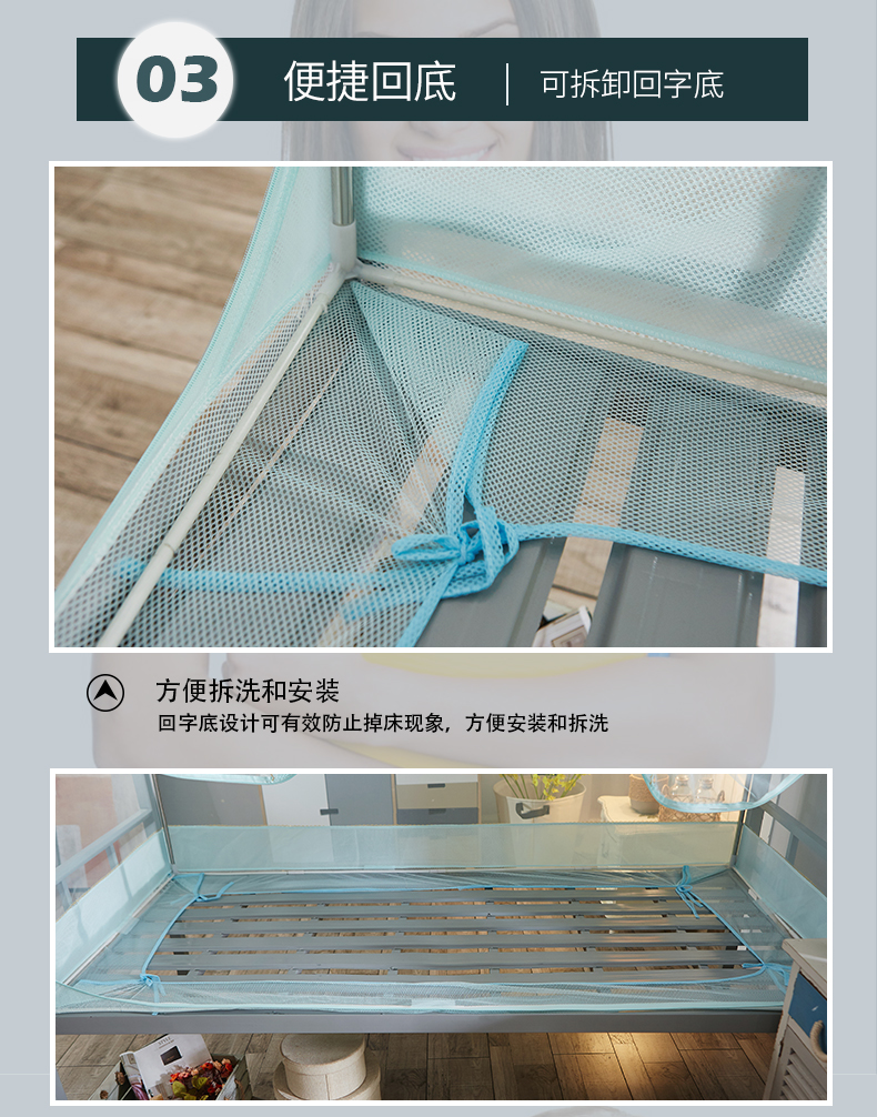 Màn chống muỗi ký túc xá sinh viên phần dây kéo 90cm vuông giường ngủ đầu giường tích hợp đôi rèm 1,2m - Lưới chống muỗi màn gấp gọn chống muỗi