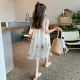 Летнее платье, юбка, летняя одежда, платье-комбинация, наряд маленькой принцессы, в западном стиле, детская одежда