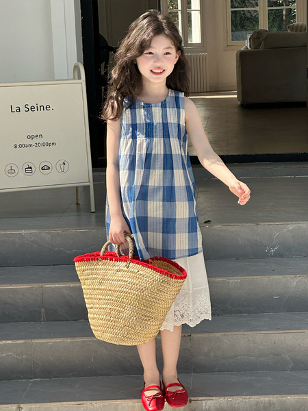 Girls' Summer Outfit 2026 New Stylish Children's Clothing Little Girl Summer Vest and Skirt Two-Piece Set Thin — 3