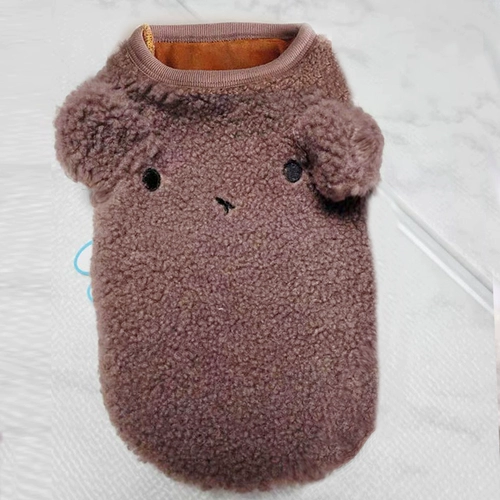 Собачья одежда, осень и зима, утолщенная плюшевая пиджак с двумя пьеса