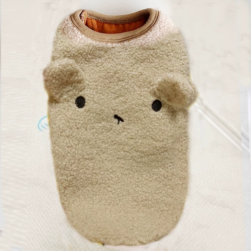 Собачья одежда, осень и зима, утолщенная плюшевая пиджак с двумя пьеса