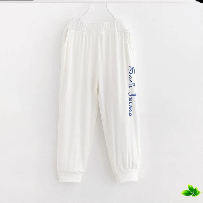 Quần thể thao nam mùa hè mỏng sweatpants loose-fitting mới trẻ em mùa hè váy mens phiên bản Hàn Quốc quần chân nhỏ màu đen quần duy nhất.