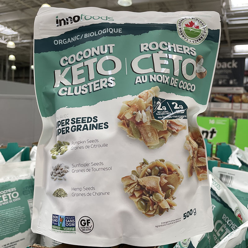 Canadian direct mail Innofoods KETO roasted coconut chip cut meat ball 500g