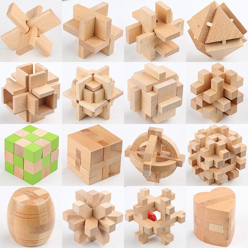 Kong Ming Lock Ruban Lock Full Nine Serial Puzzle Toys Children Students Unring Adults Intellectual Ruban Lock Suit