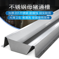 Nongsheng Leong M620 Type of stainless steel mother pig trough positioning bar Eating Tank Beast with limit bar Stainless Steel type Pig Sink