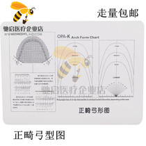 Dental Oral Standard Orthodontic Arch Map Maxillary Standard Arch Map Orthodontic Arch Wire Map Acrylic Material