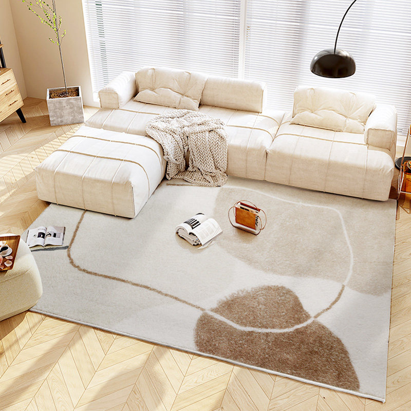 Japanese-style carpet living room sofa coffee table blanket ins style home simple study brown thick imitation cashmere bedroom floor mat