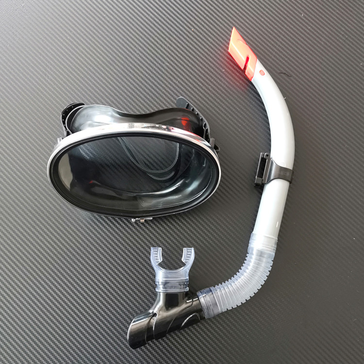 Large-frame swimming goggles anti-fog waterproof high-definition professional swimming goggles men and women diving swimming equipment two-in-one breathing tube