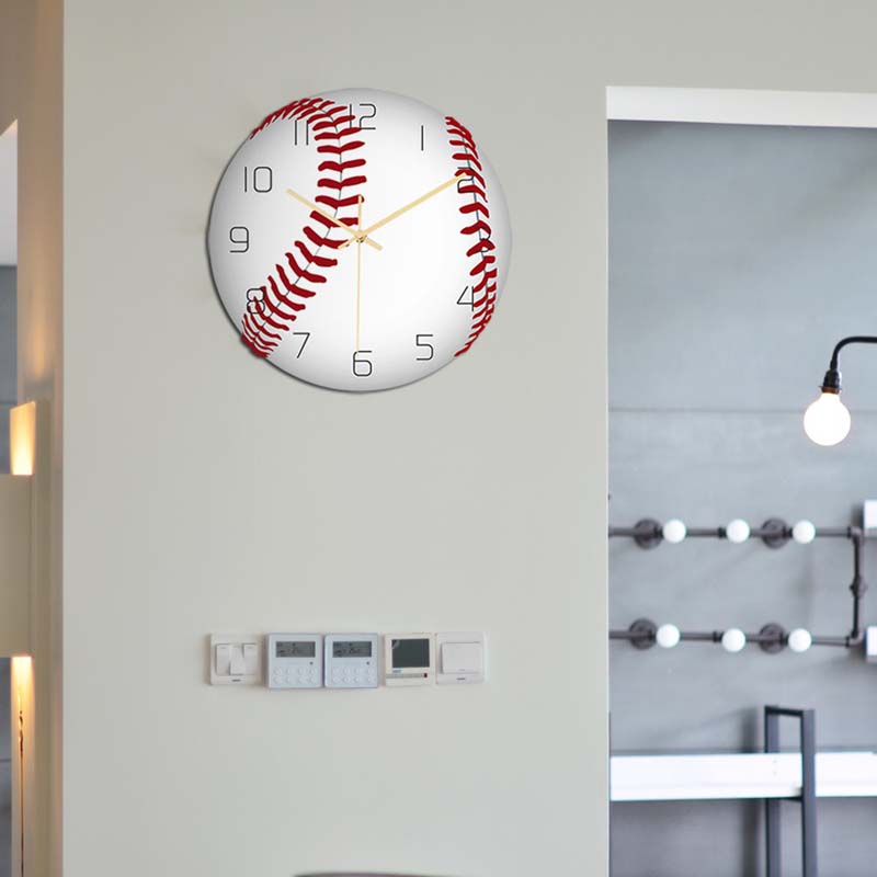 Baseball theme clock decoration sports boy boy bedroom creative clock boy model room jewelry pendulum