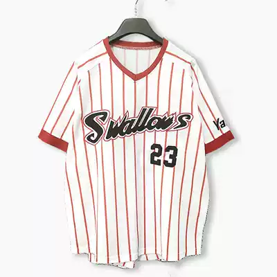 Japanese professional baseball shirt NPB yakoldo Swallows baseball uniform short sleeve professional baseball uniform training competition fans