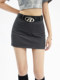 APEA American retro versatile temperament slim fake pocket lining skirt female hot girl A-line hip short skirt