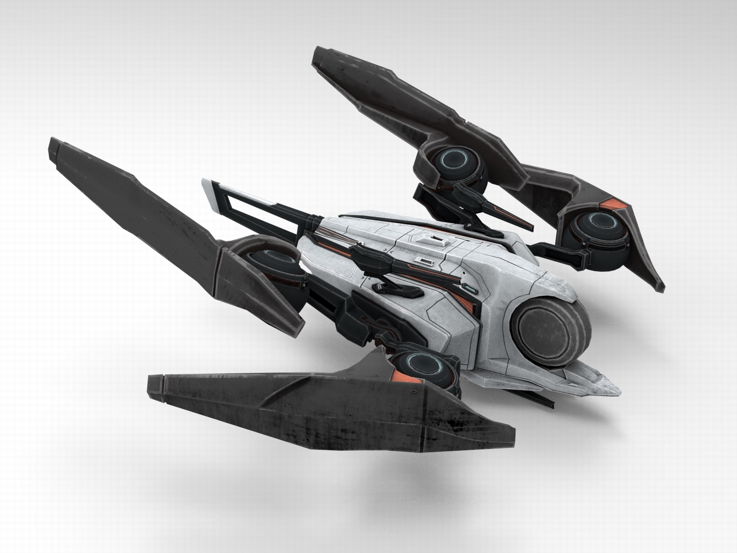 C4D科幻风格宇宙3D飞船FBX飞行器STL飞机OBJ模型Blender素材Maya-cg男孩