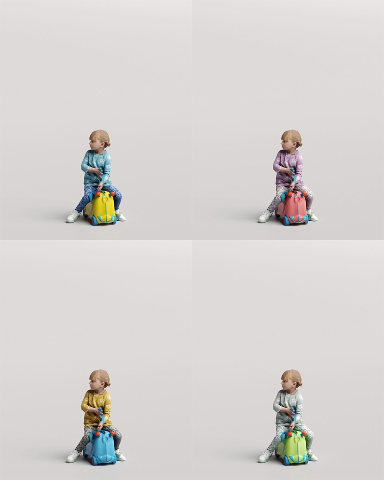 图片[10]-C4D欧美儿童FBX小孩STL人物角色OBJ妇女三维模型Blender素材Maya-cg男孩