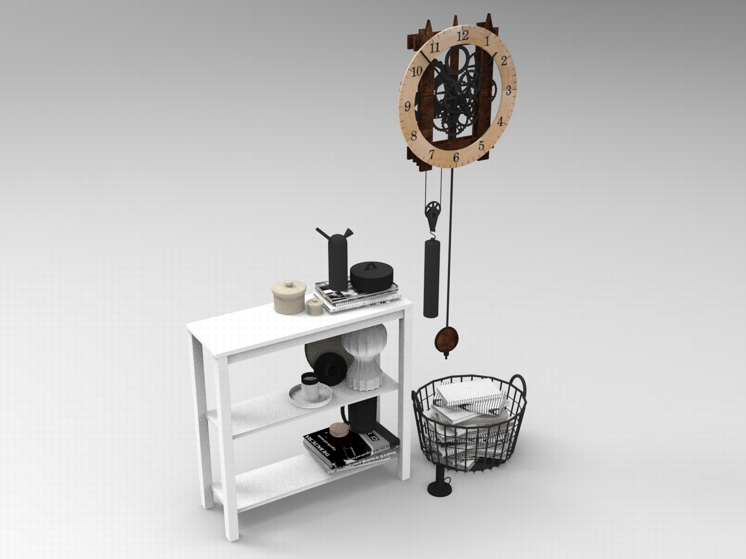 图片[8]-C4D家居装饰FBX茶杯OBJ相框灯具绿植陈设花瓶钟表盆栽玻璃罩素材-cg男孩