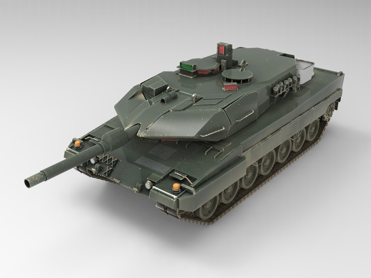 图片[8]-C4D坦克FBX军用卡车STL装甲车OBJ军事武器unity房车三维模型素材-cg男孩