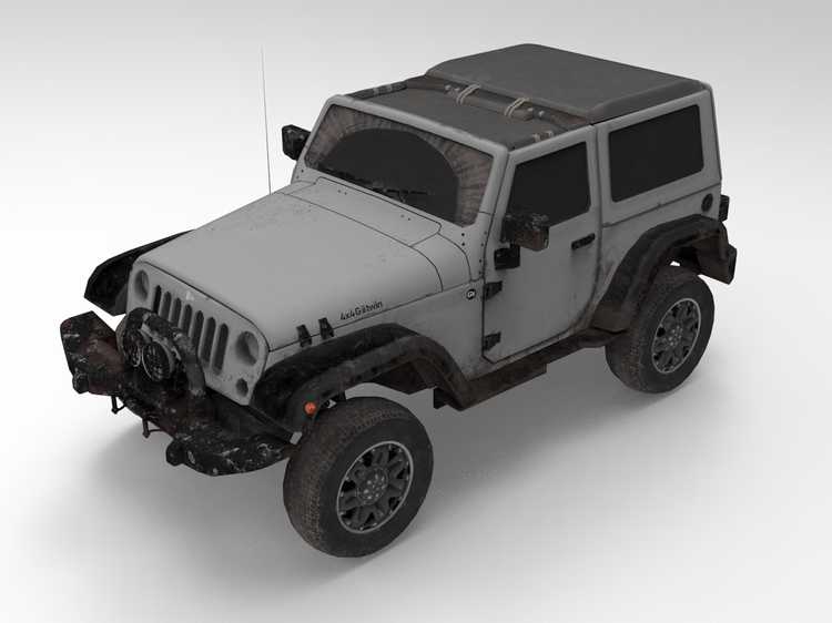 C4D汽车FBX越野车STL吉普车OBJ交通工具Blender三维模型Maya素材-cg男孩