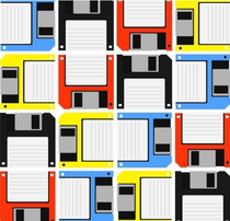 Old computer storage 3 5-inch floppy disk A drive MF2HD disk storage 1 44M classic nostalgia (quantity discount)