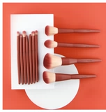 Японская кисть, румяна, рассыпчатая пудра, щетка, 11 шт, подходит для начинающих