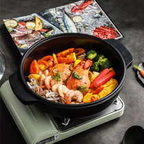 Carbon pot Graphene material wok Health stew pot Casserole soup pot Non-casserole Induction cooker special gas