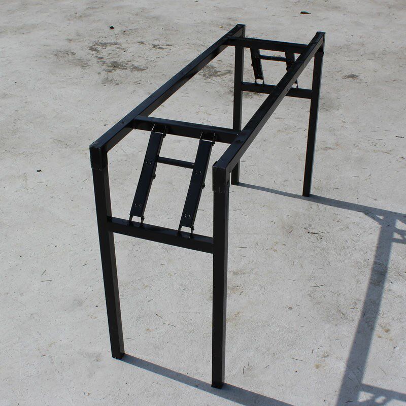 Non-slip folding table feet table legs square four corners long table ornaments company bottom frame furniture iron frame strip
